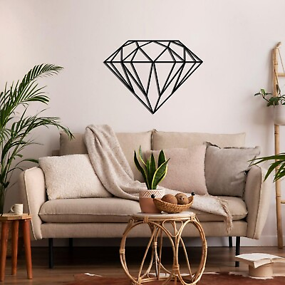 #ad Geometric Diamond Metal Wall Art Wall Decor Wall Hangings Large Wall Art $64.90