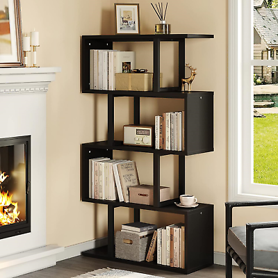 #ad YITAHOME 5 Tier Bookshelf S Shaped Z Shelf Bookshelves and Bookcase Modern for $105.44