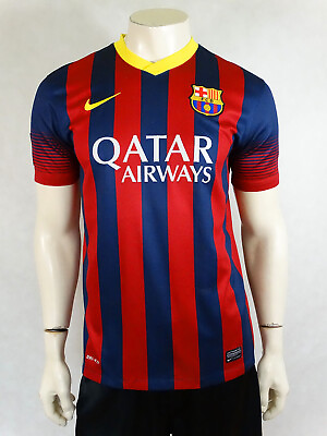 Barcelona Home Football Shirt Jersey Trikot 2013 2014 Nike M GBP 10.99