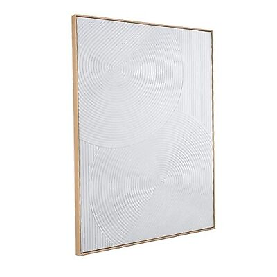 #ad Framed Abstract Wall Art for Living room Large 28quot;W x 40quot;H Framed White 1 $164.27