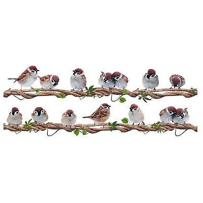 #ad Lovely Birds Removable Wall Stickers Waterproof Vinyl Art Decals for Home Decor $7.67