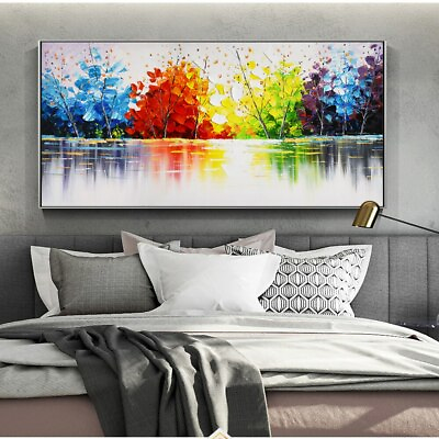 #ad Abstract Wall Art Canvas Painting Landscape Canvas Wall Art Home Decor Print Art $12.21