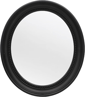#ad Bathroom Mirror Wall Mirror Mirror Wall Decor Oval Mirror 15.2 x 13.2 Black $23.81