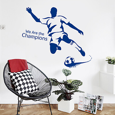 #ad DIY Vinyl Wall Decor Decal soccer play Sticker Home for living Room bedroom $11.99