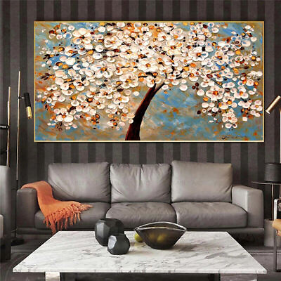 #ad Abstract Flower Canvas Wall Art Poster and Print Art Wall Mural Canvas Painting $21.99