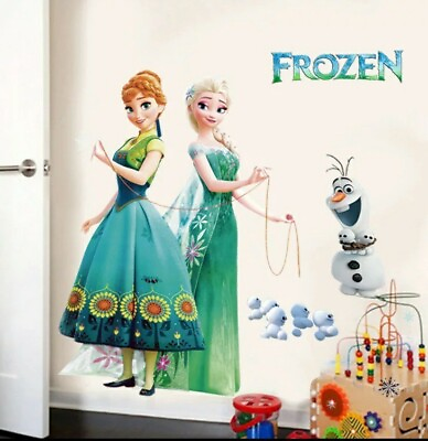 #ad #ad Frozen Wall Decal Elsa 3D Stickers Mural Childs Room Nursery Decor Peel amp; Stick $23.74