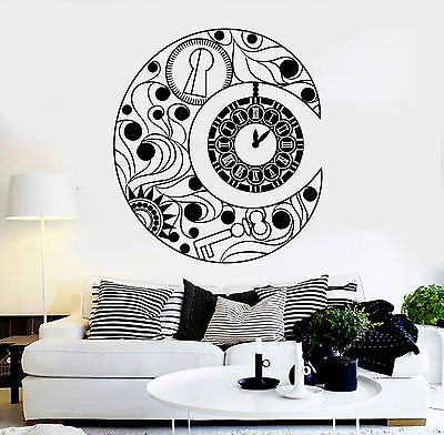 Vinyl Wall Decal Crescent Moon Symbol Clock Dream Bedroom Stickers ig4822 $28.99