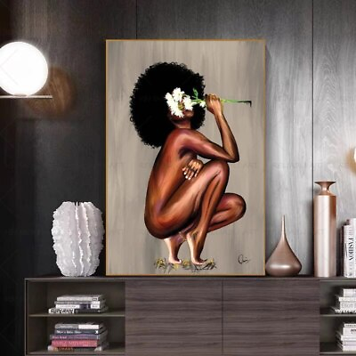 #ad Black African Women Posters Prints on Canvas Painting Modern Home Decor Wall Art $4.69