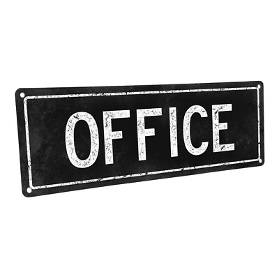 #ad Black Office Metal Sign; Wall Decor for Home and Office $19.99