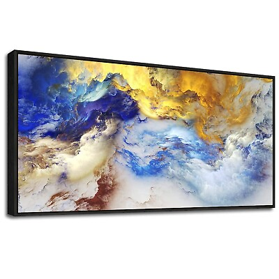 #ad Framed Wall Art For Living Room Large Size Wall Decorations For Bedroom Abstr... $221.33