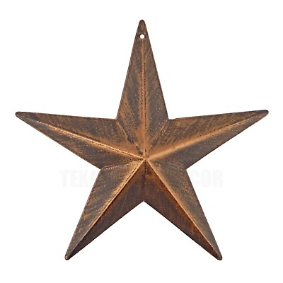 #ad Small Metal Wall Star Brushed Copper Finish Light Weight 6 inch $9.95