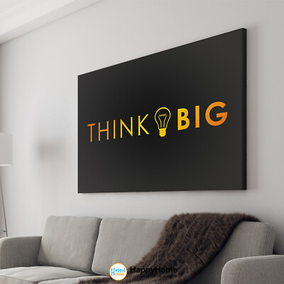#ad Think Big Wall Art Motivational Poster Inspirational Wall Art Office Decor P525 $215.60