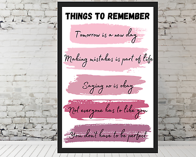 #ad Positive Inspirational Quotes Wall Decor Uplifting Encouragement 11x17quot; Framed $33.90