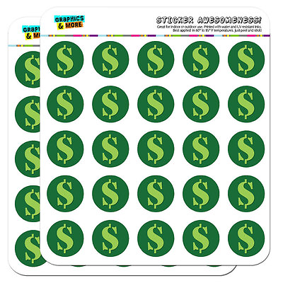 #ad #ad Dollar Sign Money 1quot; Scrapbooking Crafting Stickers $4.99