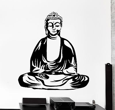 #ad Wall Vinyl Decal Buddha Buddhism Yoga Zen Meditation Home Interior Decor z4031 $67.99
