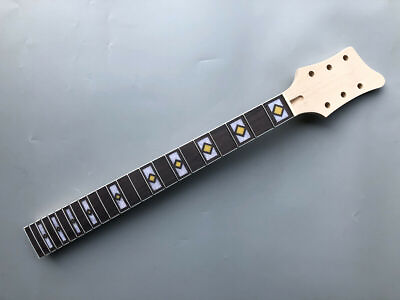#ad Maple Guitar Neck DIY for 22 Fret 24.75 inch Rosewood Fretboard Block Inlay $55.20