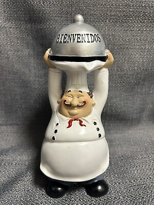 #ad CHEF HOME DECOR FIGURINE LITTLE SWEET CHEFF WELCOME CHEF $15.99