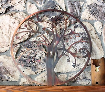#ad Circle Birds amp; Tree of Life Metal Wall Art 23 1 2quot; x 23 1 2quot; $66.98