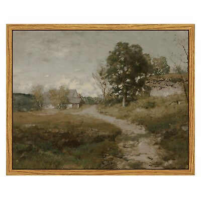 #ad #ad Framed Canvas Wall Art for Living Room Bedroom Decor Vintage Outskirts Paint... $21.91