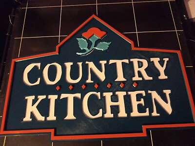 #ad Vintage Country Kitchen 3D Sign Version Two Logo. 3D Printed. 15 Inch Long $30.99