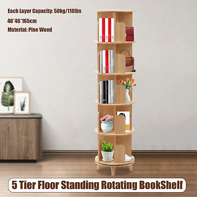 #ad 5 Tier Floor Standing Storage Rack Holder Freestanding Home Display Rack Stand $162.60