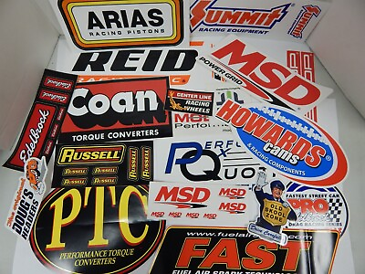 20 LARGE Stickers Decals Grab Bag Drag Race Racing NHRA Nascar Street Outlaws $16.96