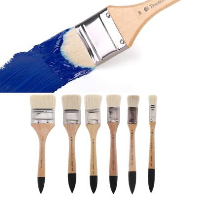 #ad Students Painting Wool Hair Brush Wooden Handle Wall Oil Paint Brushes Tool $6.22