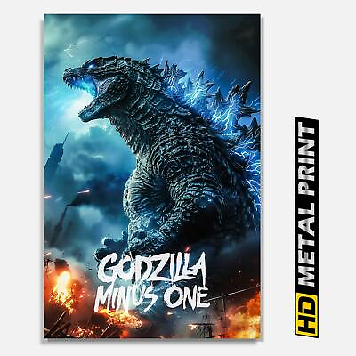 #ad Godzilla Minus One Poster on Metal Vintage Wall Art Retro Movie Print $34.99
