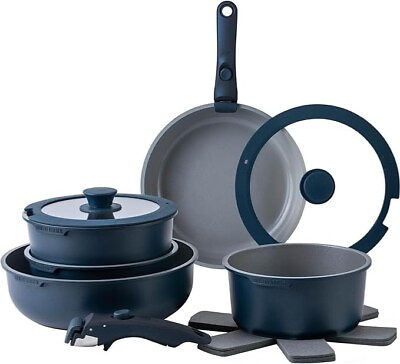#ad #ad Country Kitchen 16 Piece Pots and Pans Set Safe Nonstick Kitchen Cookware with $124.32