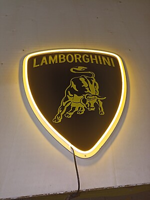 #ad Lamborghini Sign Wall Decor Neon Illuminated Sign 315 İnç 80 cm $338.66