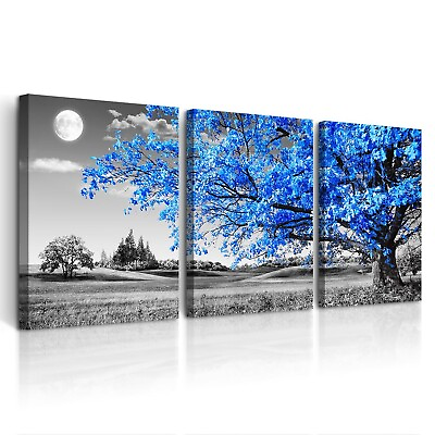 #ad #ad 3 Piece Canvas Wall Art For Living Room Modern Wall Decor For Office Black An... $136.93