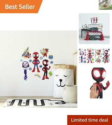 #ad #ad Reusable Peel and Stick Wall Decals Set Colorful Cartoon Decor for All Ages $37.99
