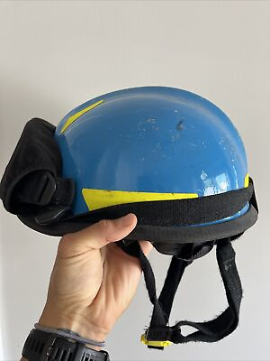 #ad Cairns Firefighter MSA Modern HP3 Commando HP3 Visor Goggles Safety Helmet Blue $120.00