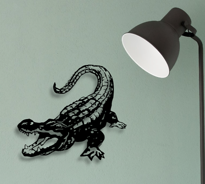 #ad #ad Alligator Silhouette Wall Art Metal Decor 12quot; x 12quot; Black $33.25