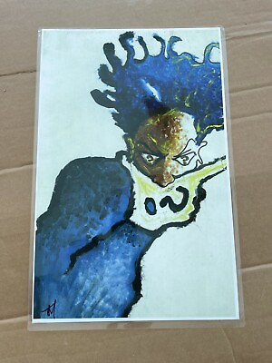 #ad Signed modern print style of Basquiat 17@11 Inches $147.00