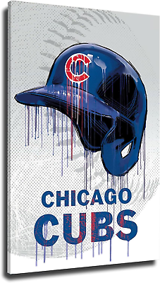 #ad Chicago City Baseball Poster Print Canvas Wall Art Decor for Bedroom Large Paint $19.62