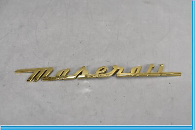 #ad 2005 Maserati Quattroporte Rear Vintage Bronze quot; Maserati quot; Script Lid Badge Oem $45.00