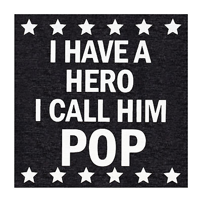 #ad JennyGems I Have a Hero I Call Him Pop Pop Gifts From Grandkids Pop Decor $17.99