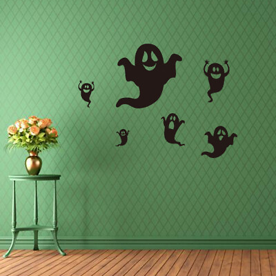 #ad #ad Halloween Wall Decal Halloween Decoration Halloween Wall Paper Carved Stickers $9.85