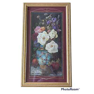 #ad #ad Vintage Home Interior amp; Gifts Floral Wall Picture $79.00