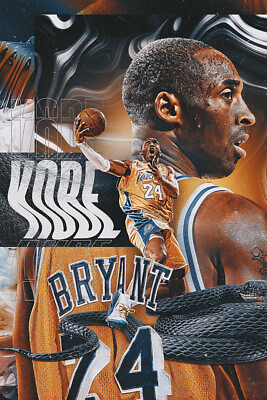 #ad Kobe Bryant American Basketball Player Jersey Wall Art Home Decor POSTER 20x30 $23.99