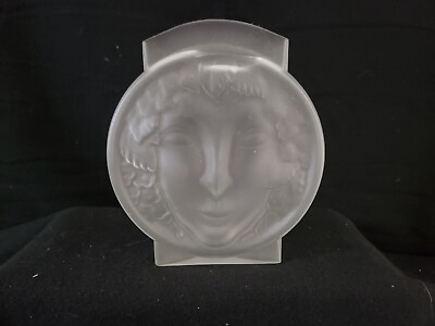 #ad #ad Maurice Model Inspired Art Deco Satin Glass Vase with Figural Face $17.49