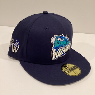 #ad Fort Wayne Wizards MILB New Era Buffalo 59FIFTY Blue Gray Hat Cap 7 1 2 New $219.99
