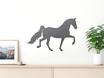 #ad Walking Trotting Horse 01 Equine Farm Ranch Barn Western Metal Wall Art Decor $27.00