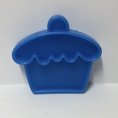 #ad #ad Vintage 1972 Mattel Tuff Stuff Fake Play Food Blue Plastic Cupcake Kitchen Toy $9.99
