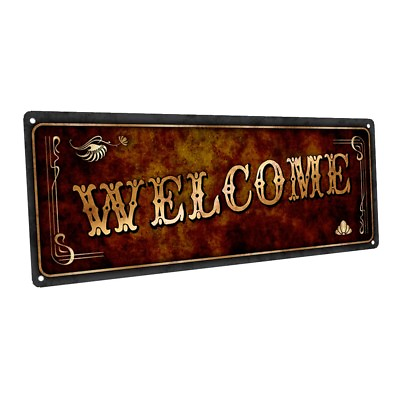#ad Welcome Metal Sign; Wall Decor for Home and Office $44.99
