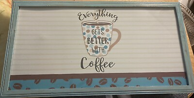 #ad Coffee Kitchen Sign Wall Hanging Home Decor Print $12.00