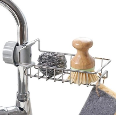 Drain Rack Storage Holder Shelf Kitchen Sink Faucet Sponge Soap Cloth US $9.40