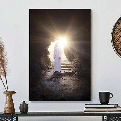 #ad Jesus Walking Out Of Tomb Jesus Canvas Jesus Canvas Poster Wall Art Decor $29.95