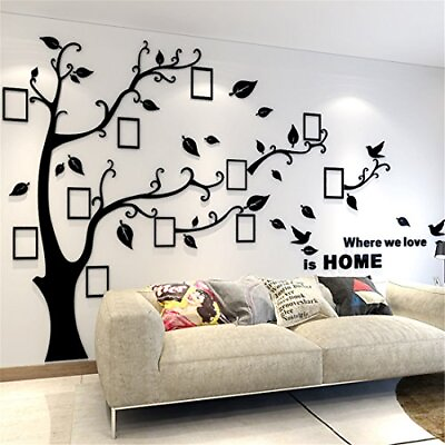 #ad 3d Tree Wall Stickers Diy Photo Frame Tree Wall Decal Family Photo Frame Sticker $39.08